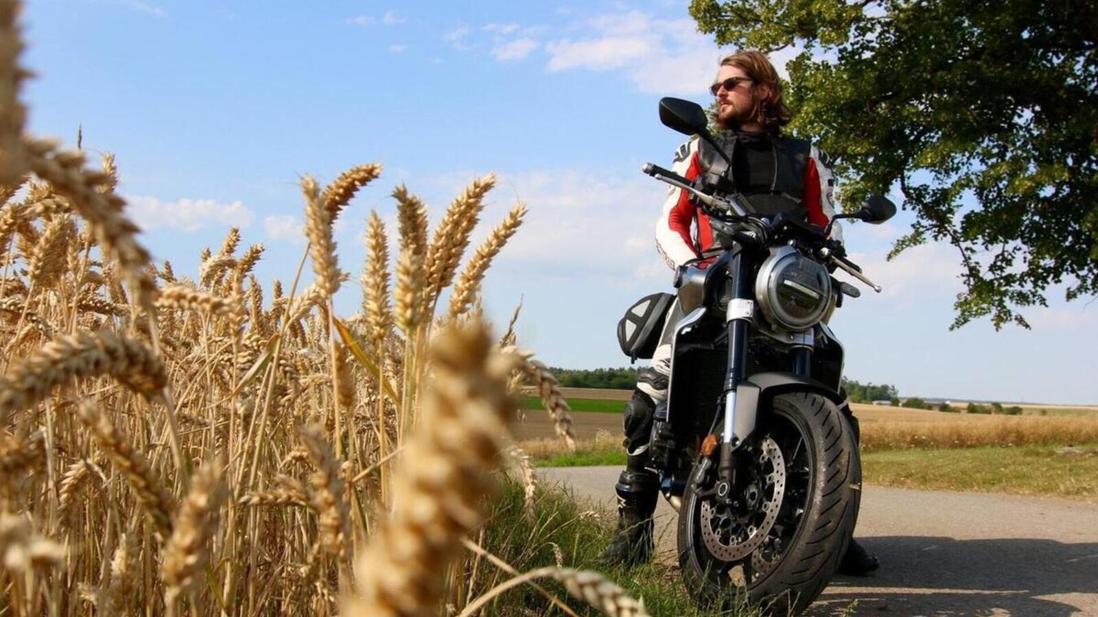 Motorradfahrer auf Tour